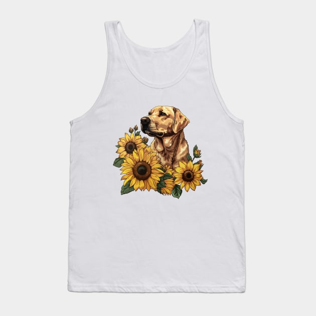 Yellow Lab Tank Top by VelvetRoom